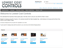 Tablet Screenshot of lowestcostcontrols.co.uk